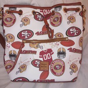 NWOT DOONEY & BOURKE 49ERS DRAWSTRING PURSE